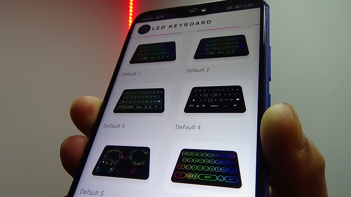 TECLADO LED ANDROID