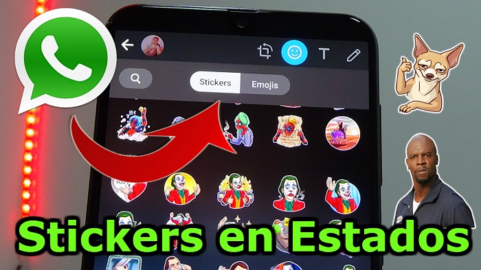 Stickers en estados de Whatsapp