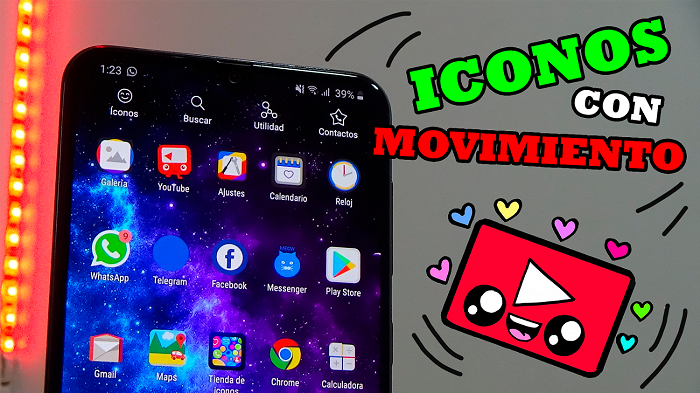 El mejor LAUNCHER con ICONOS con MOVIMIENTO en ANDROID