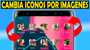 CAMBIA ICONOS de APPS en tu CELULAR por IMAGENES