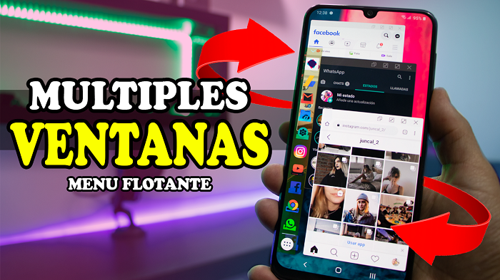 Como tener MENU con APPS en VENTANAS FLOTANTES MULTITAREA