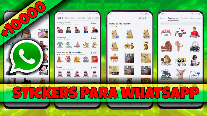 Los MEJORES STICKERS para WHATSAPP en ANDROID 2021