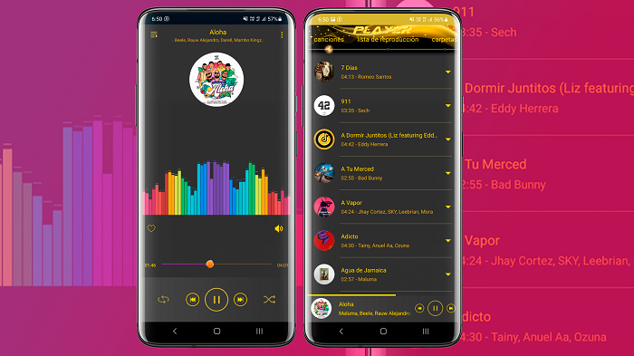 El REPRODUCTOR de MÚSICA DORADO más épico & elegante para Android