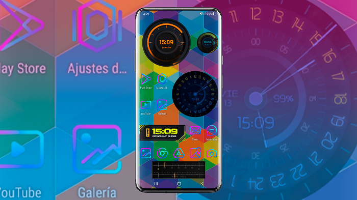 Potentes RELOJES personalizables en PANTALLA con MENÚ