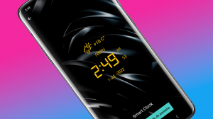 RELOJ tipo NEÓN & colores BRILLANTES para tu PANTALLA